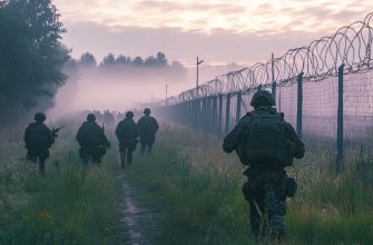 Встреча польских военнослужащих с нелегальными мигрантами на белорусско-польской границе визуализация