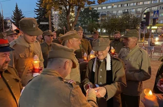 X Подляский марш теней в Белостоке зажигание лампад