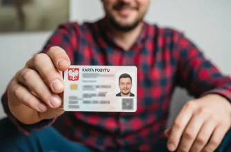 Вид на жительство в Польше иллюстрация