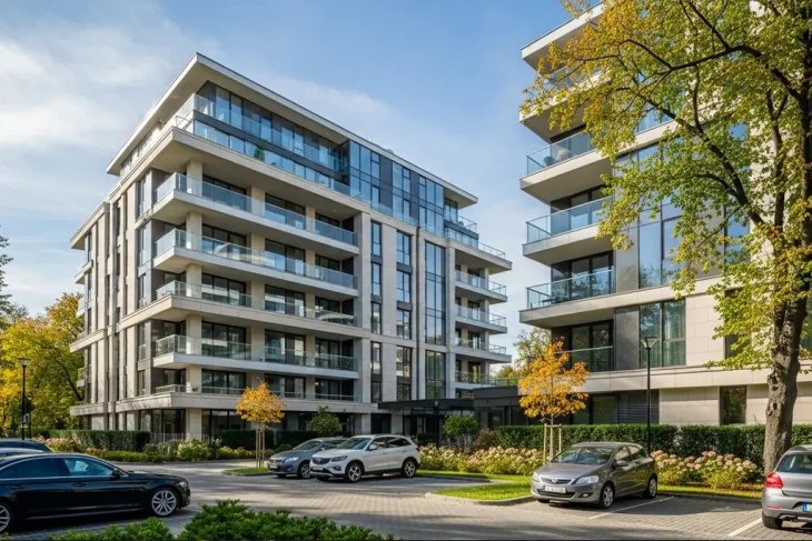 Современная жилая новостройка в Варшаве